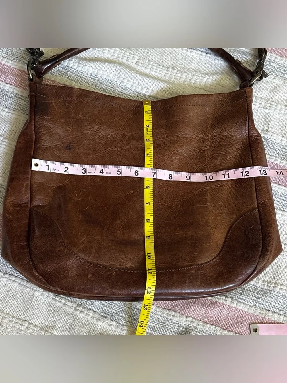 Men's Classic Brown Leather Shoulder Bag
